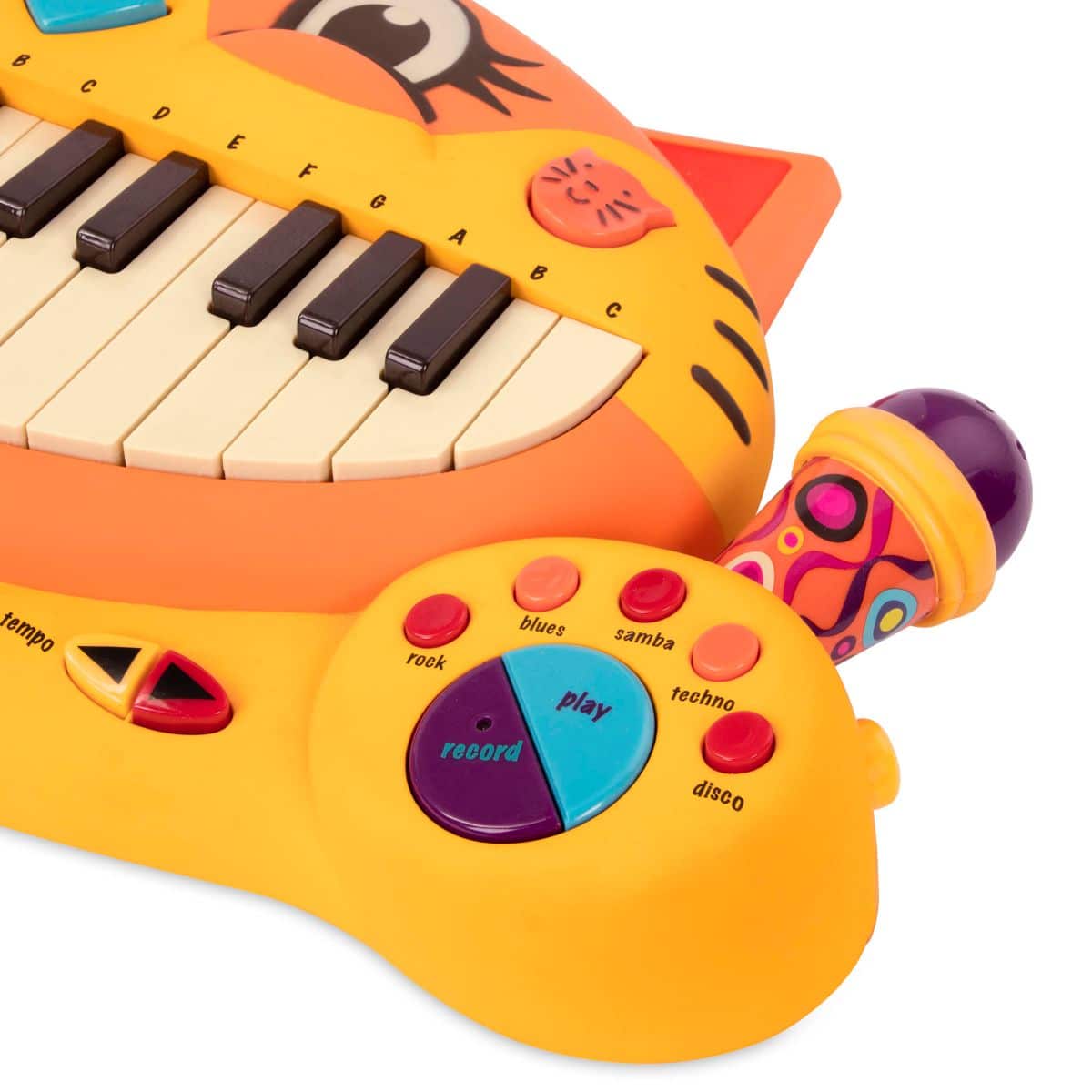 B Meowsic Keyboard Cat Piano and Microphone Musical Instrument Kids Toy 