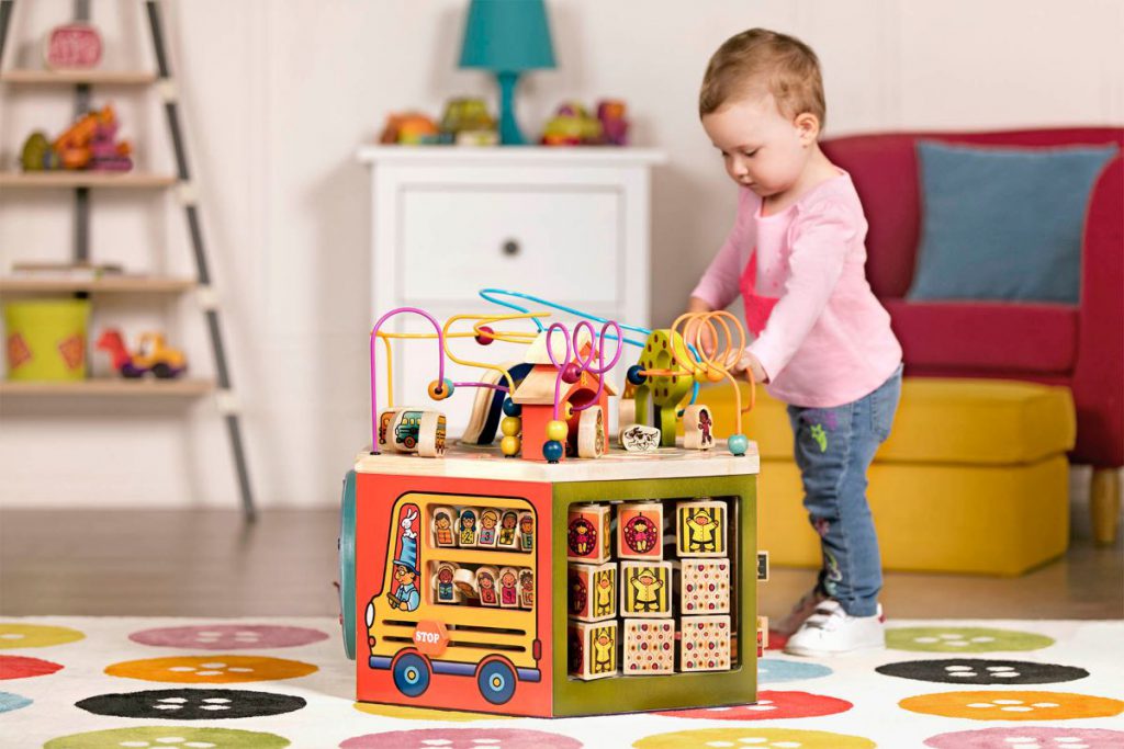 Youniversity Wooden Activity Cube B. toys