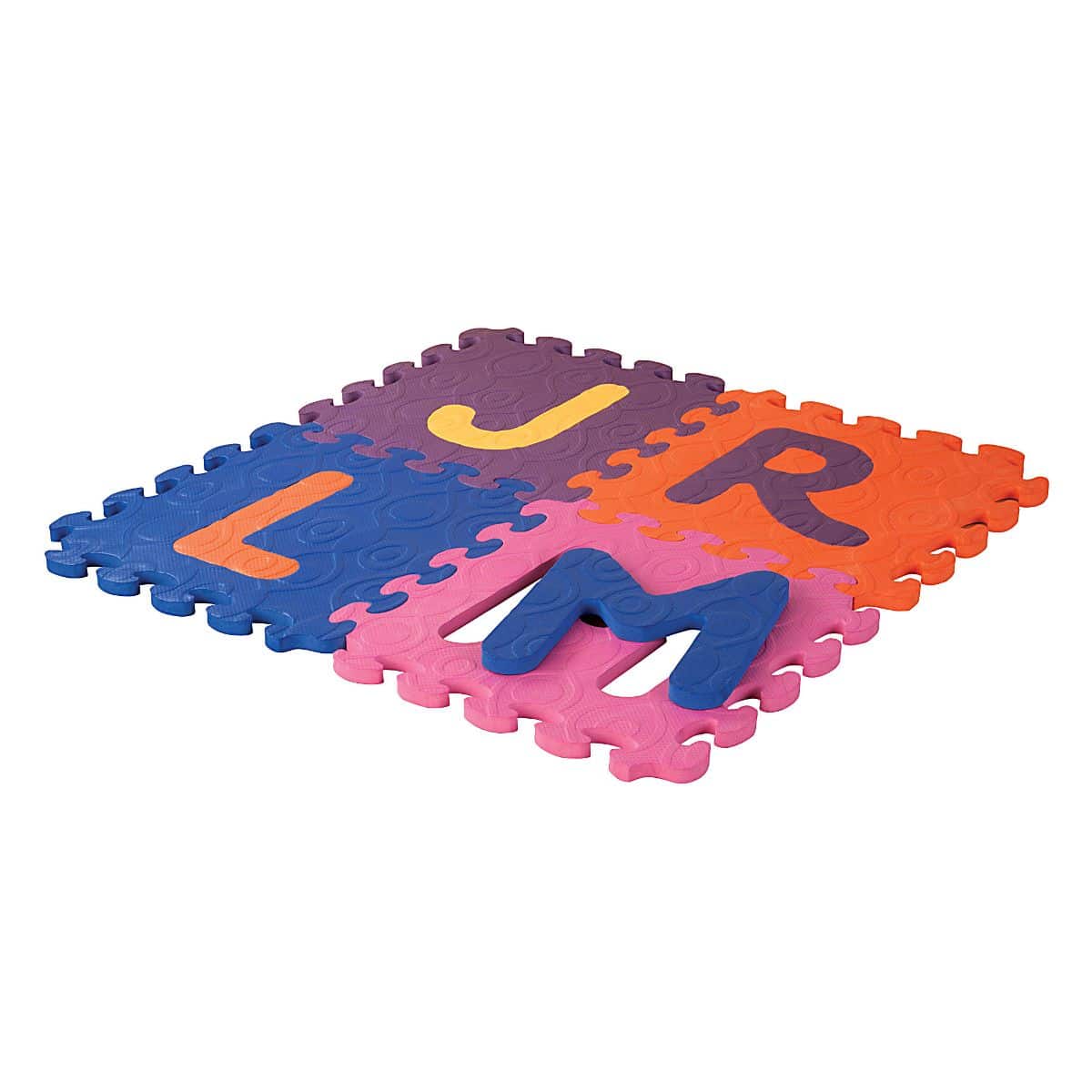 happy puzzle rug set