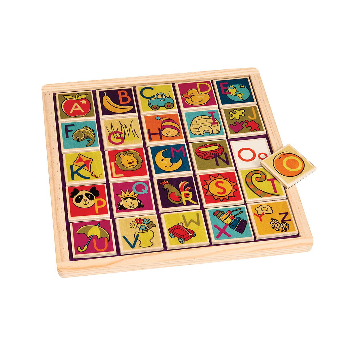 B. toys Wooden Alphabet Puzzle - Alpha-B.-Tical 27pc