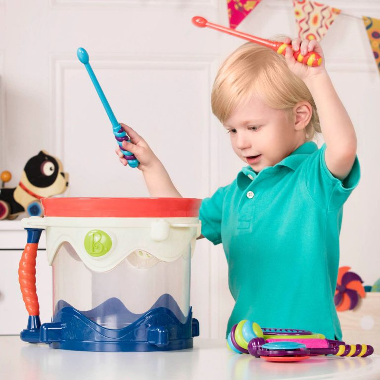 Drumroll, Please! | Portable Drum Set For Kids | B. Toys