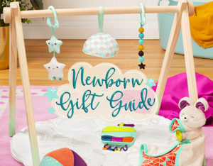 Baby toys for a Newborn Gift Guide.