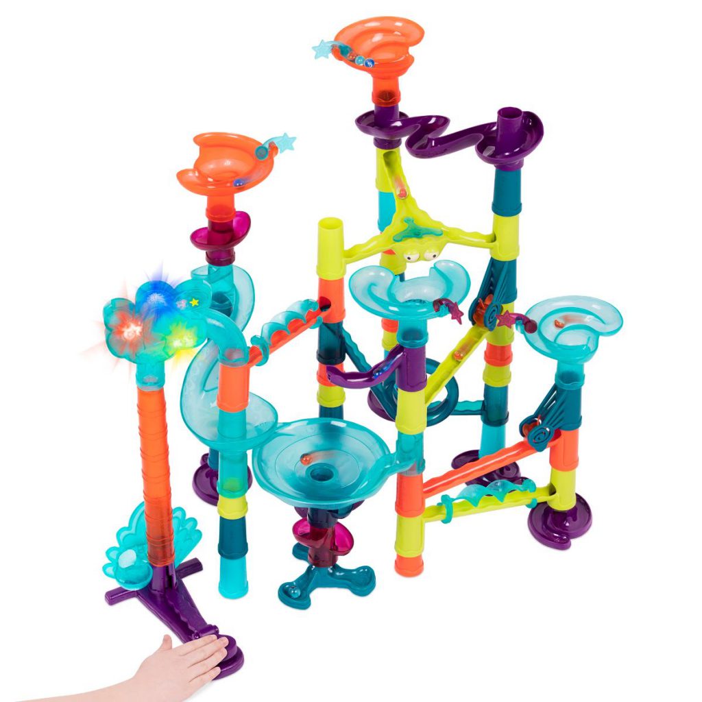 Marble-palooza Deluxe - 62 Pieces | Marble Run Set | B. toys