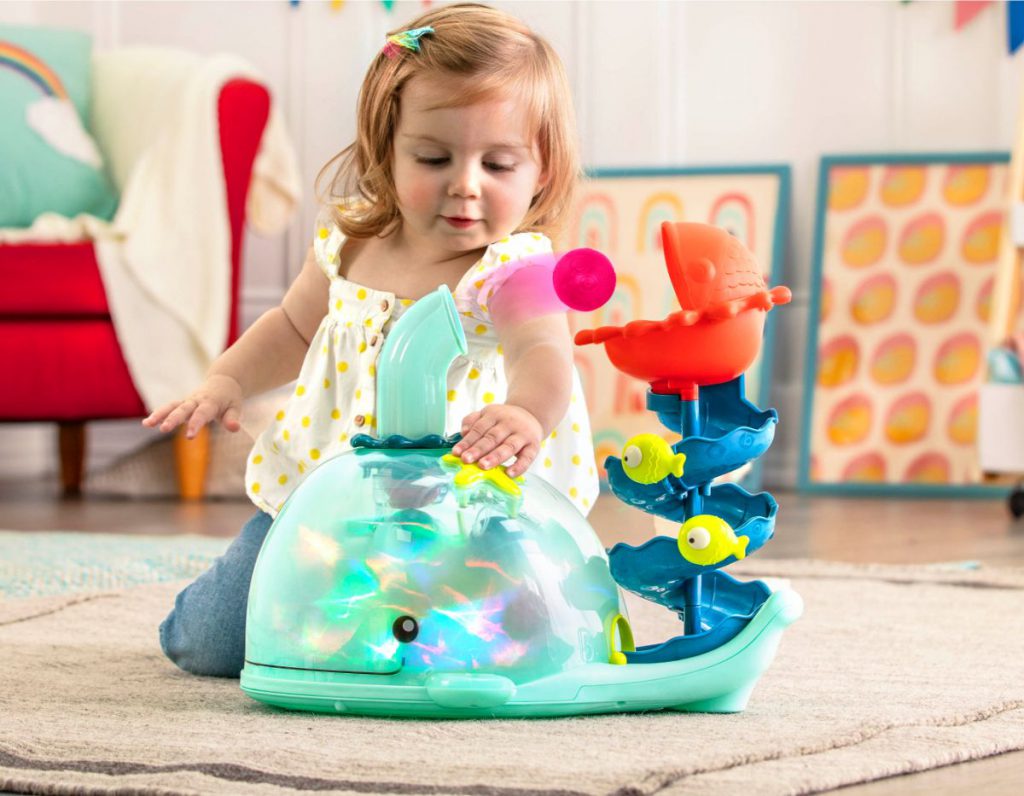 Poppity Whale Pop | Musical Ball Popper | B. Toys