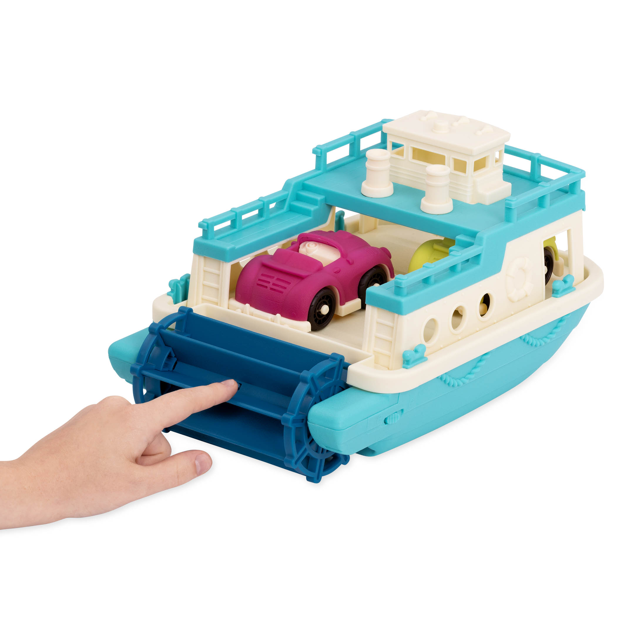 Happy Cruisers Ferry Boat With Wind up Propeller and 2 Cars BPA for sale online B 