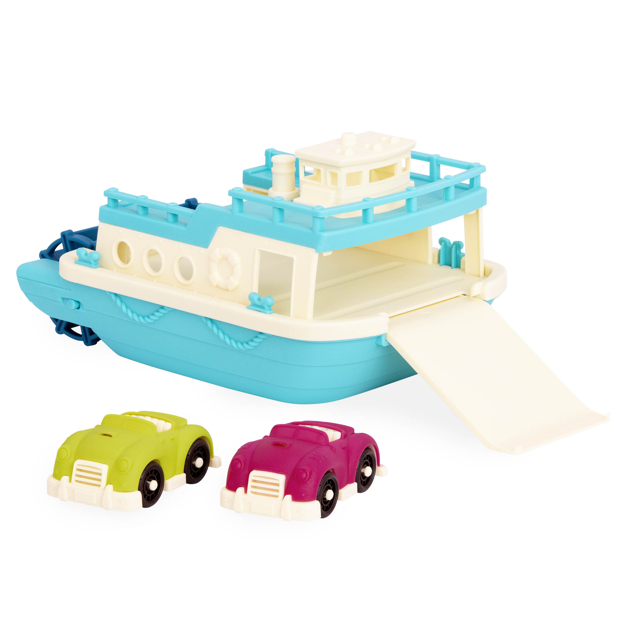 Happy Cruisers Ferry Boat With Wind up Propeller and 2 Cars BPA for sale online B 