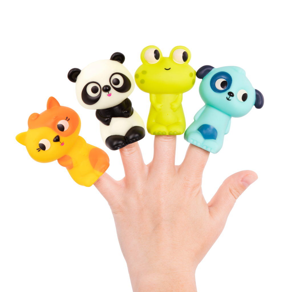 Pinky Pals - Lolo, Bingo, Woofer, Jax | Finger Puppets | B. toys