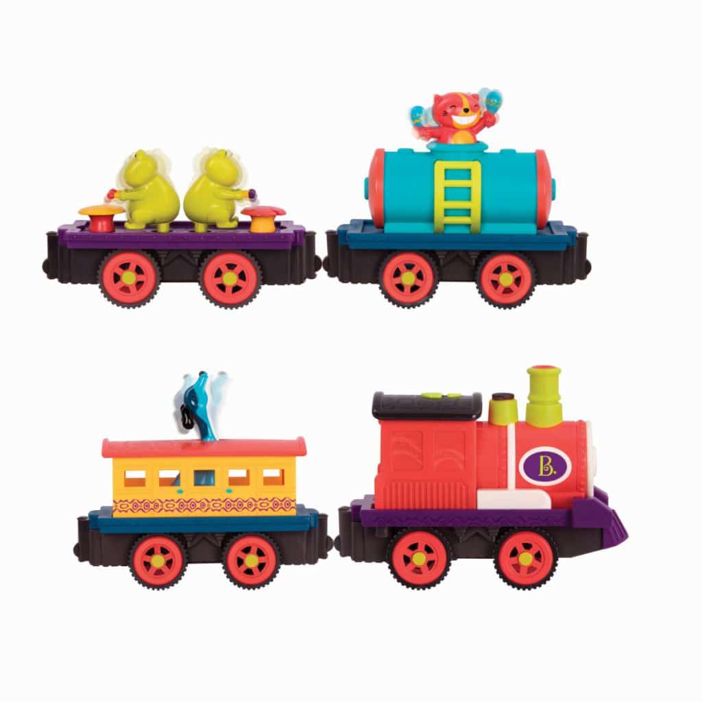 The Critter Express | Musical Train Set | B. toys