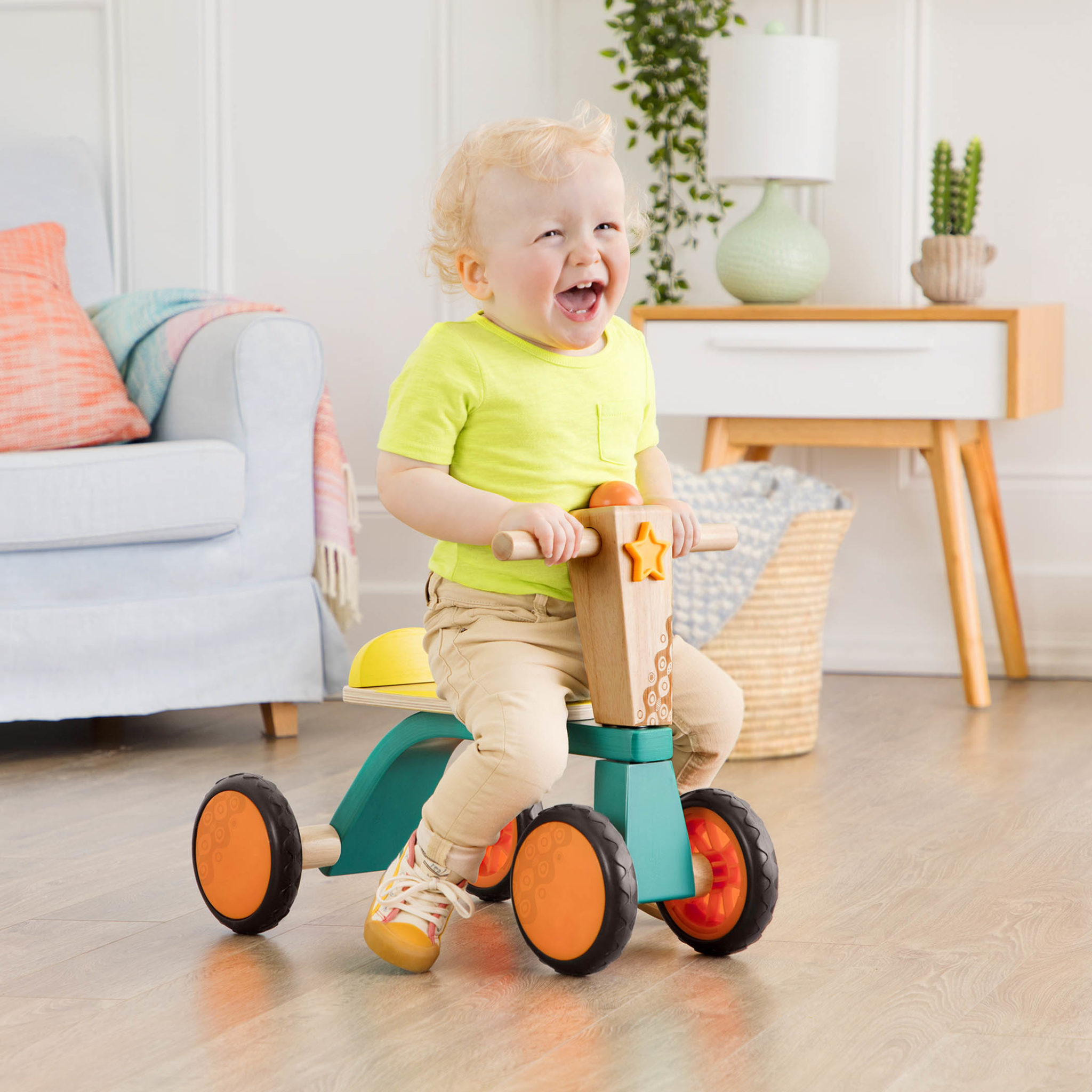 Smooth Rider | Wooden Toddler Bike | B. Toys