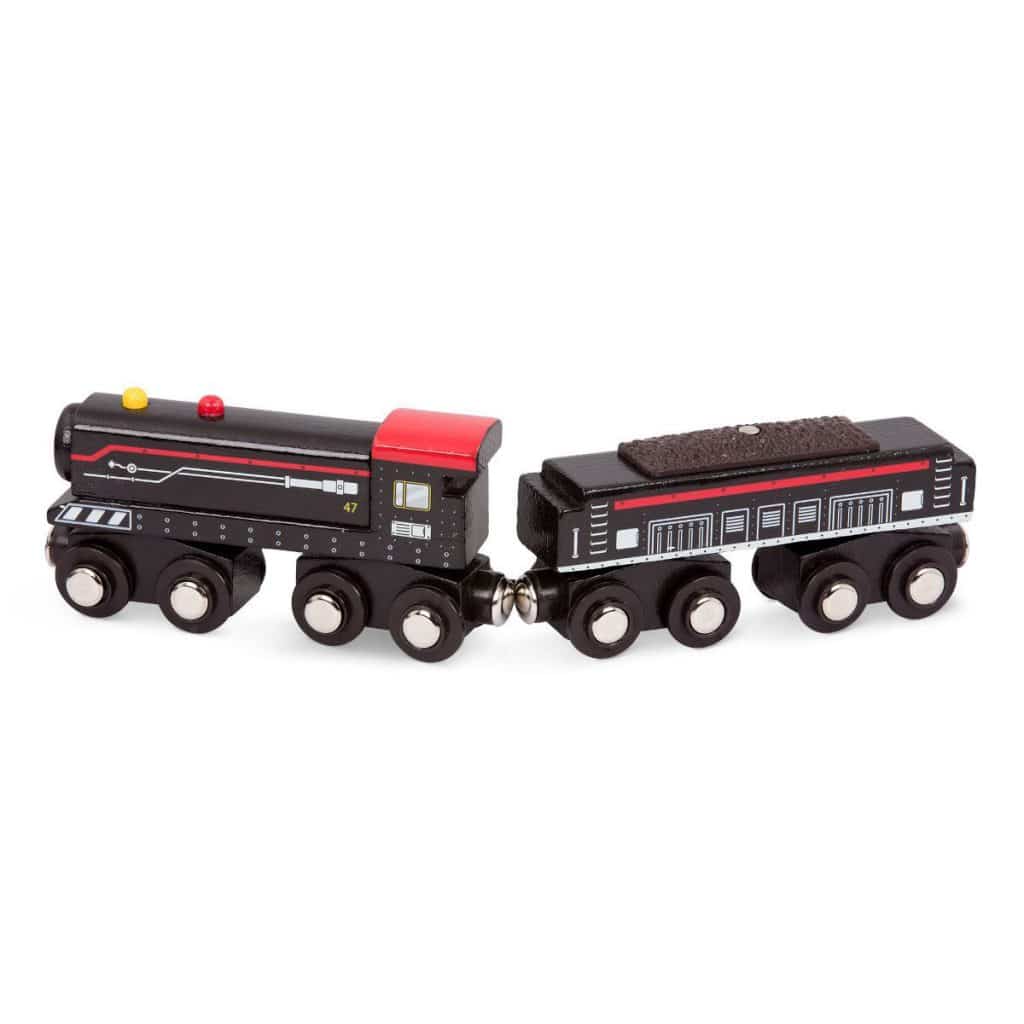 Wood & Wheels - Trains | Wooden Toy Trains | B. Toys