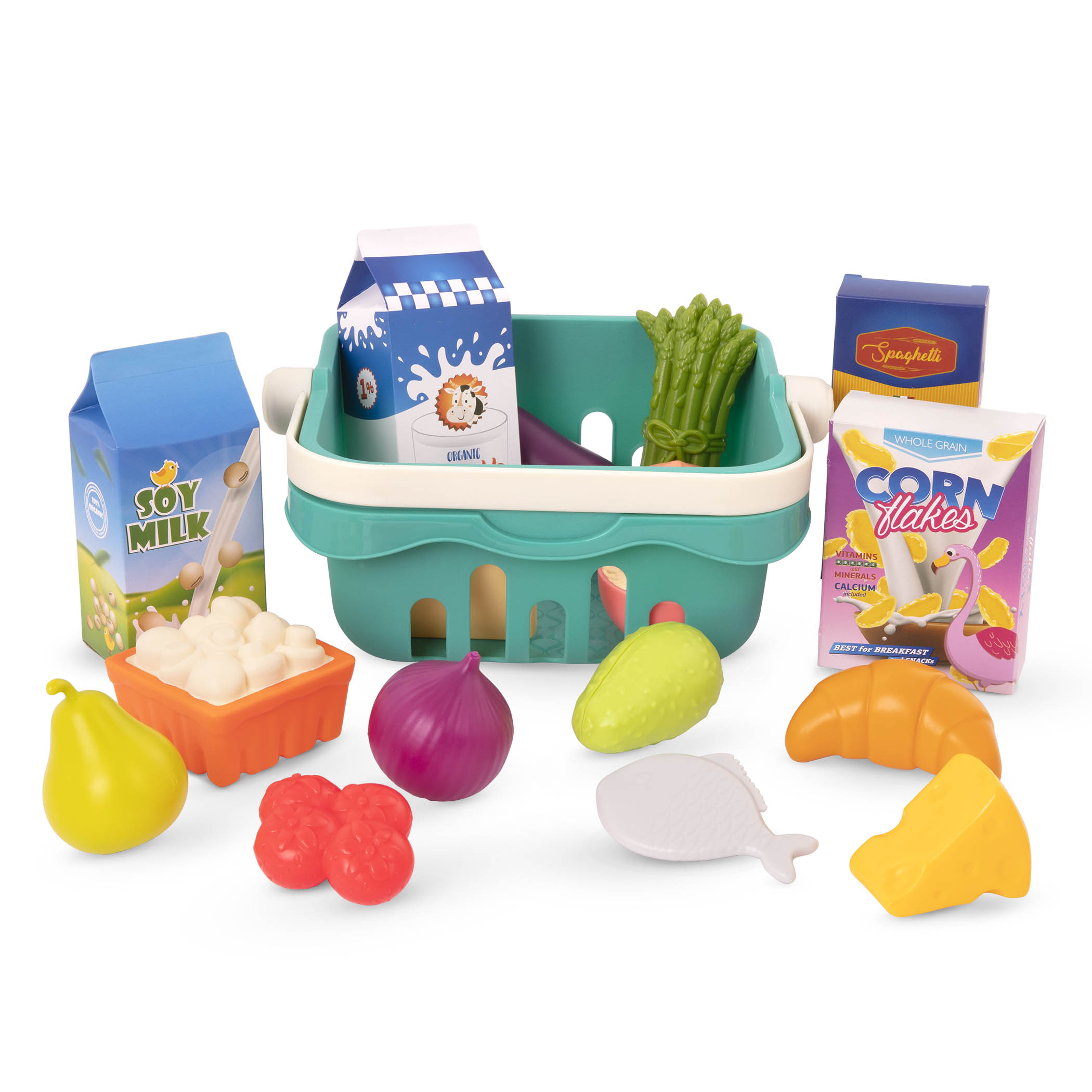Kitchen Set Play Pretend Toys Xmas Gift Vegetables Play Foods Basket Grocery 