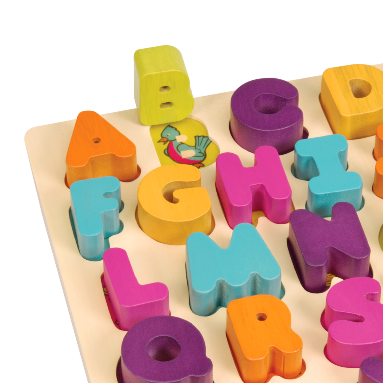 Alpha B. Tical | Wooden Alphabet Puzzle | B. Toys