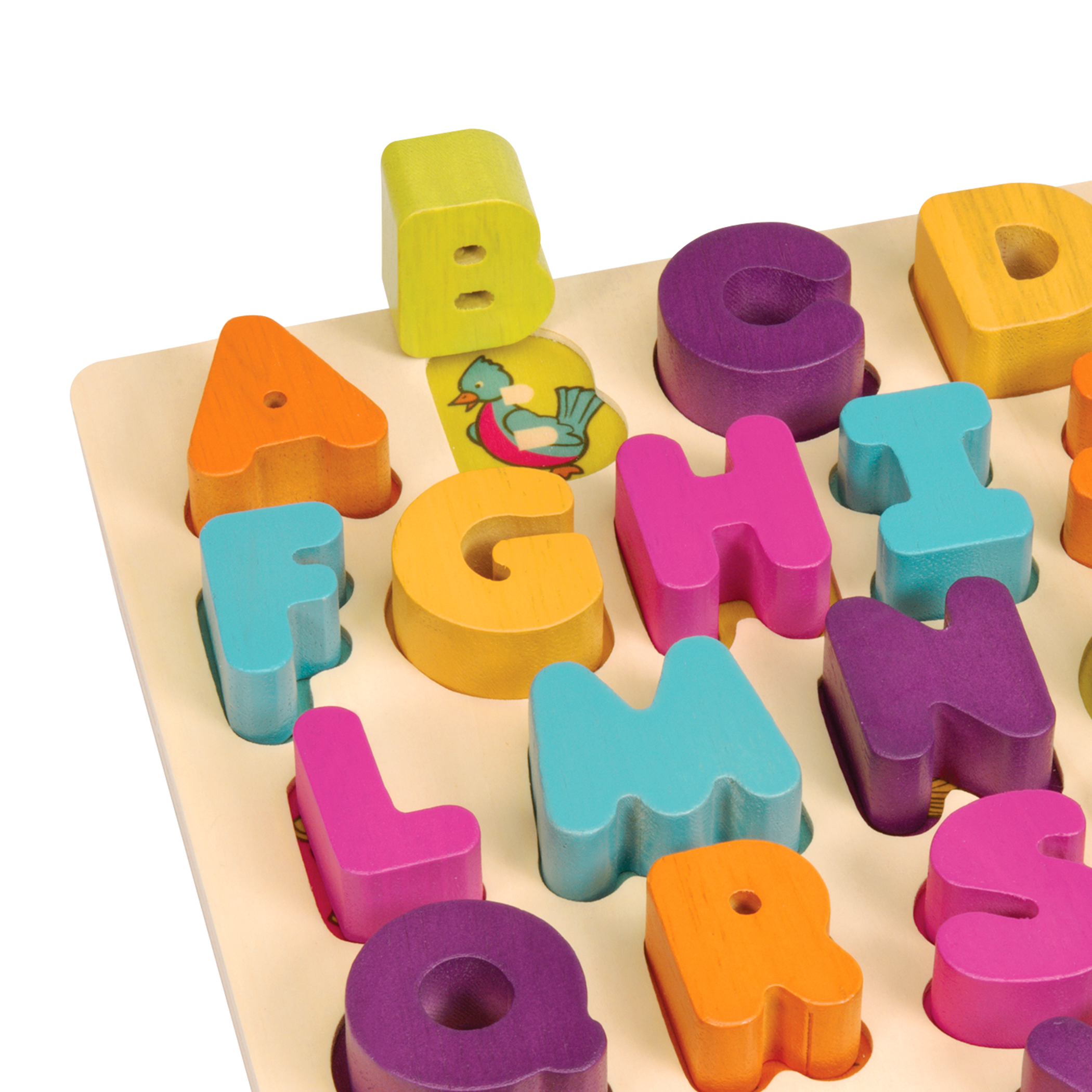 Choose Type Alphabet Numbers Wooden Educational Board Puzzle For Kids 