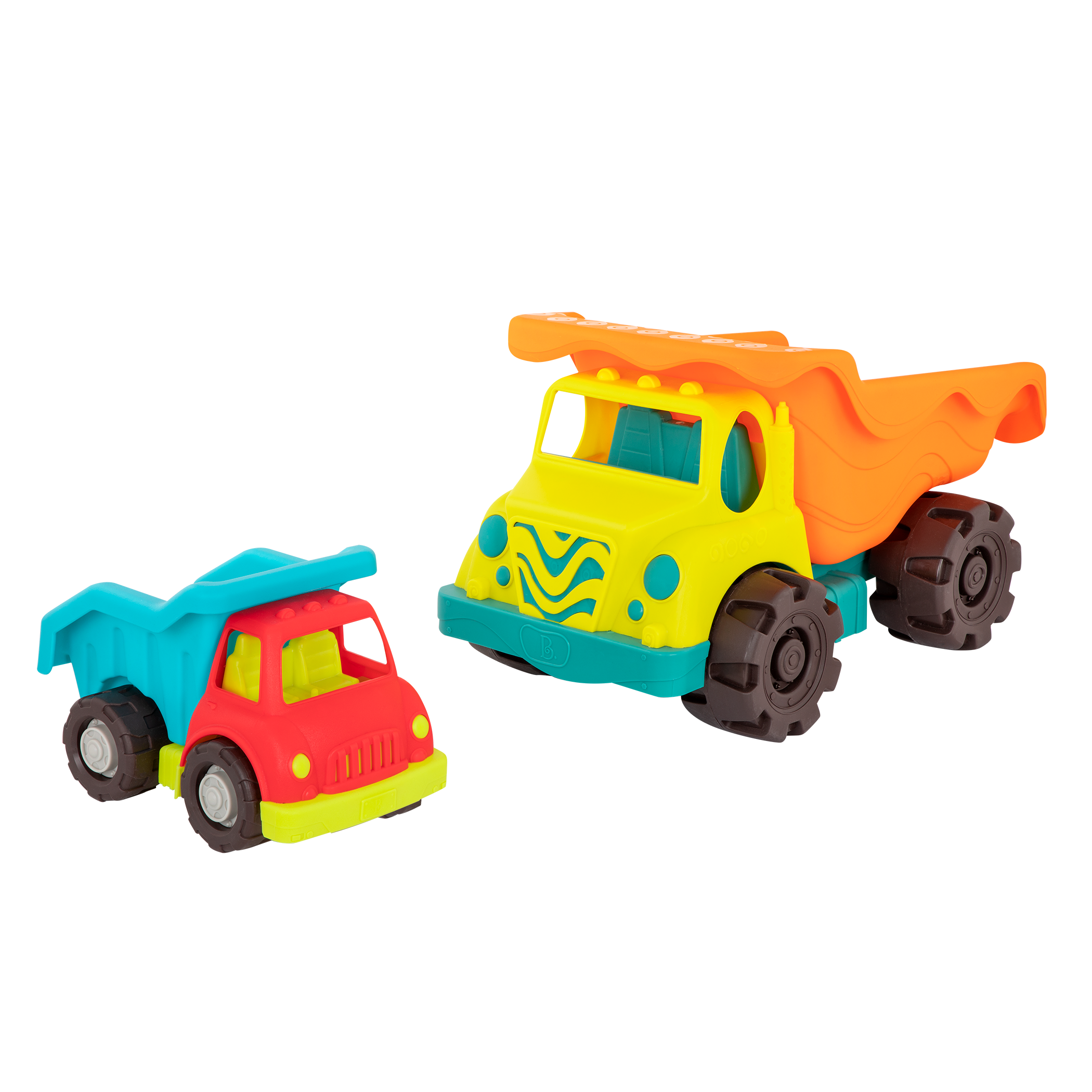Dump Truck Duo | Toy Truck Set | B. toys