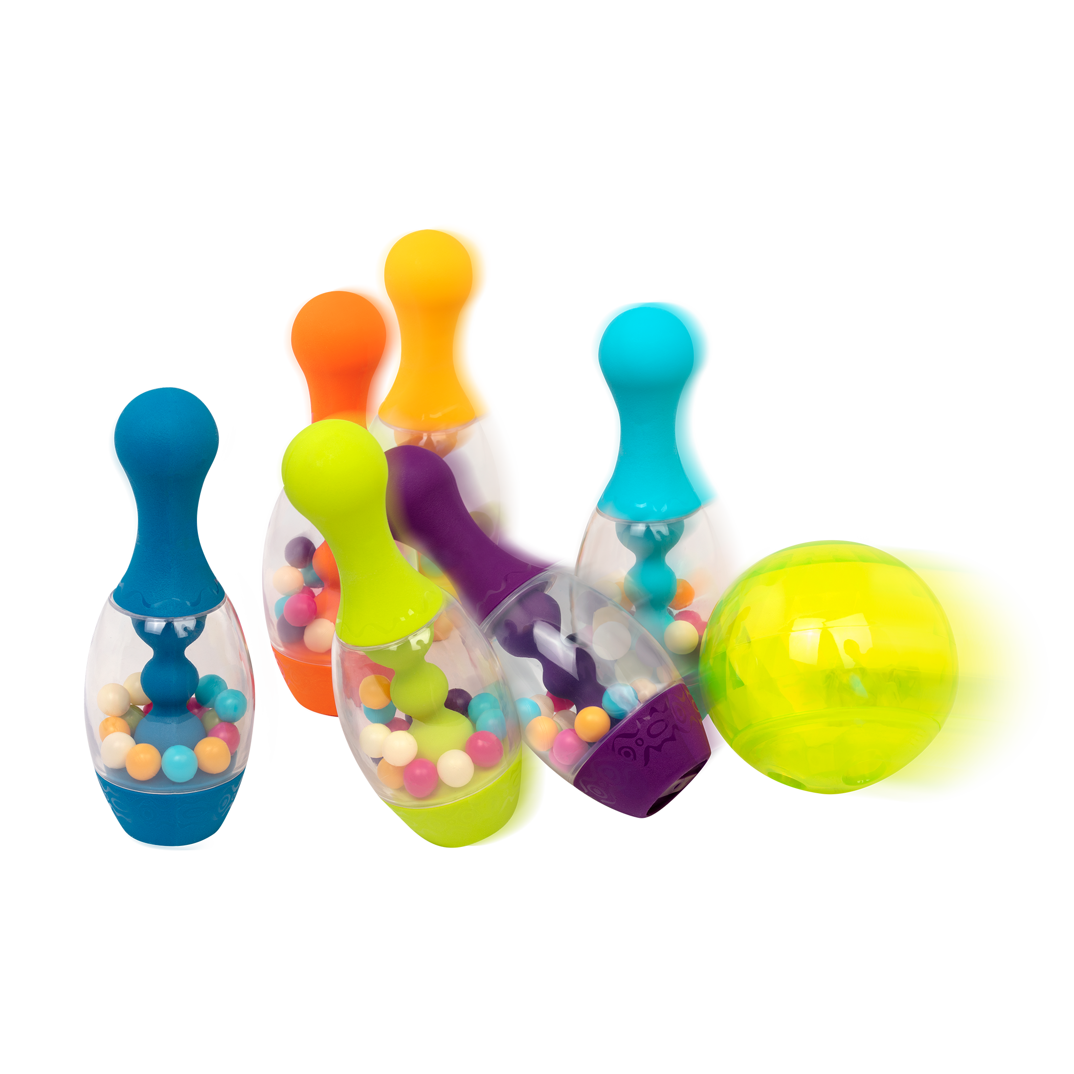 Let's Glow Bowling! - Red, Kids' Bowling Set