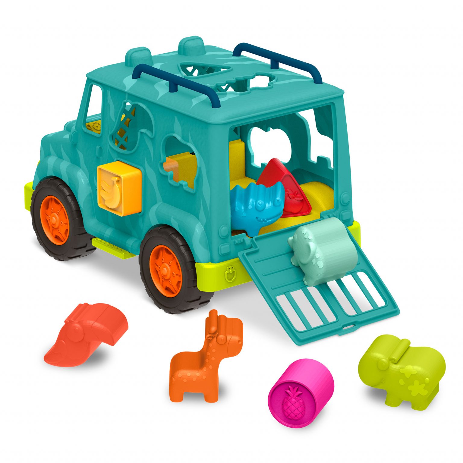 Rollin’ Animal Rescue Shape Sorter Truck B. toys