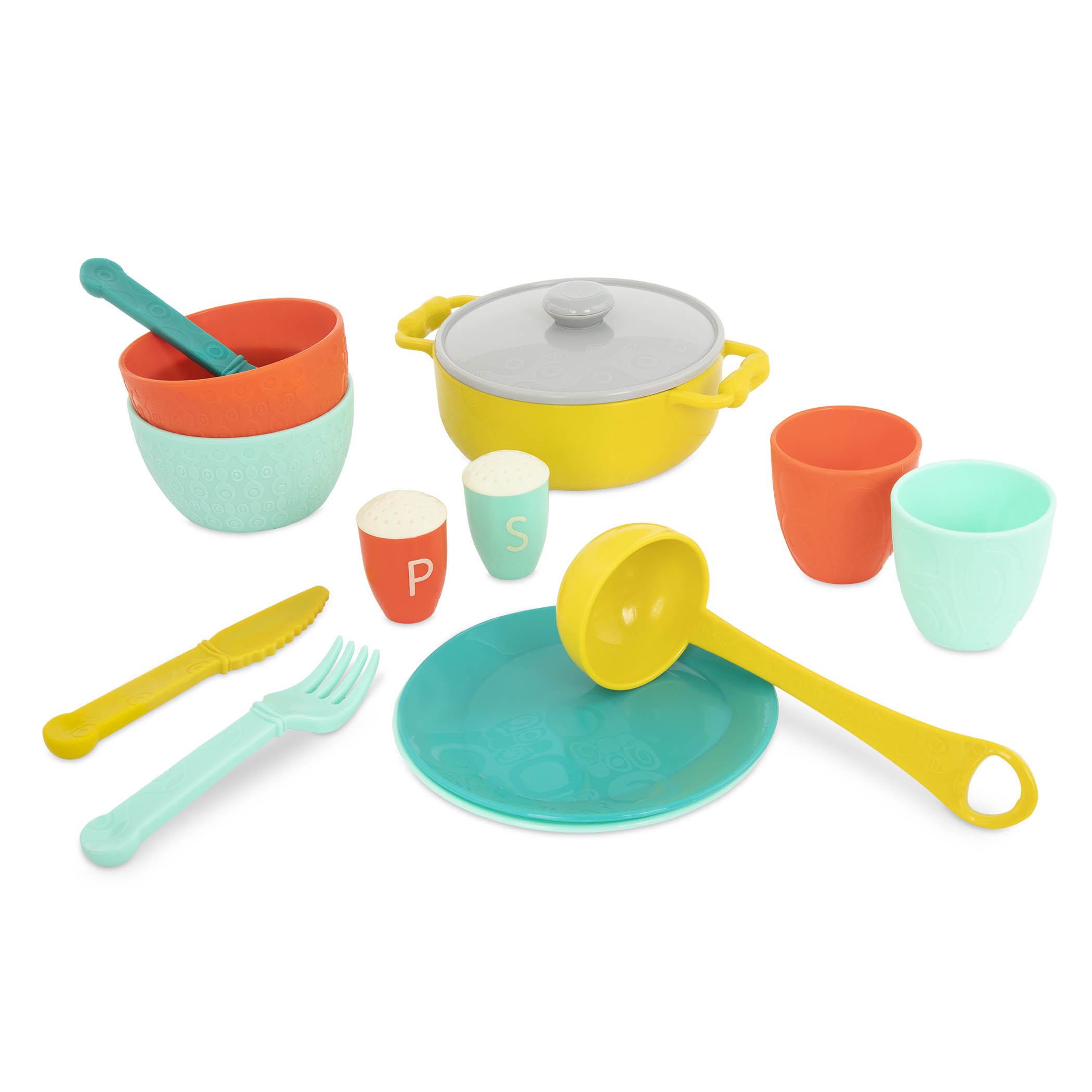 Tiny Land Kids' Play Kitchen with Cookware Accessories