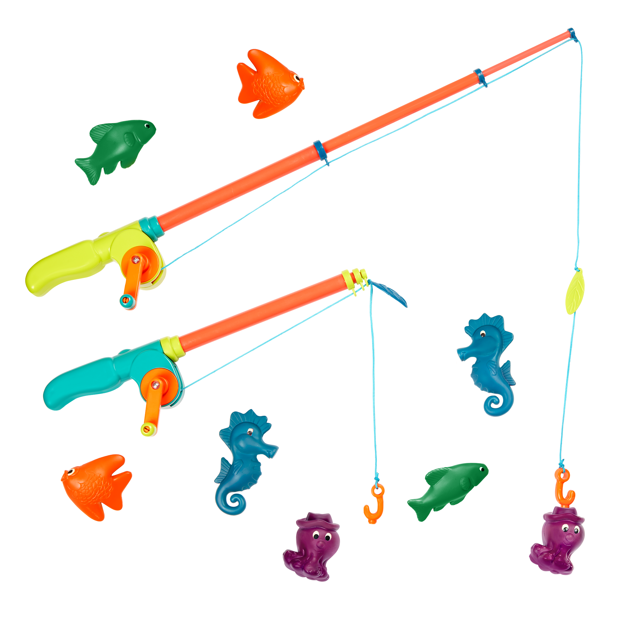  8 pcs fishing rods kids fishing toys outdoor toddler