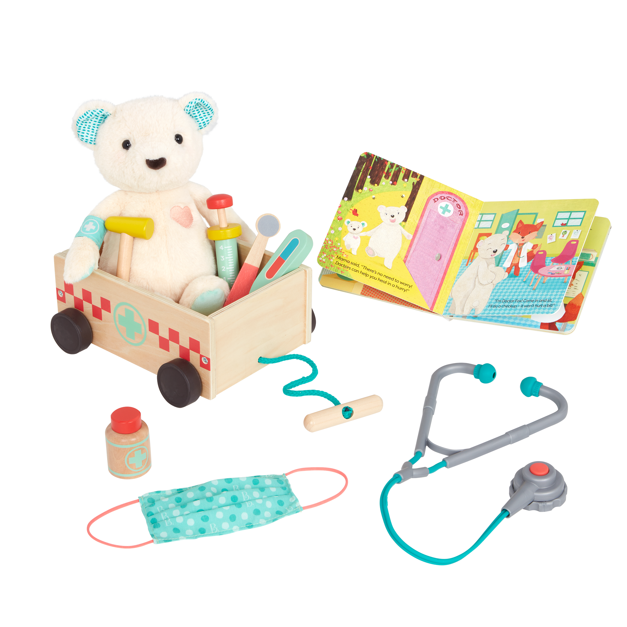  Top Right Toys Wooden Doctor Kit for Kids - Wood