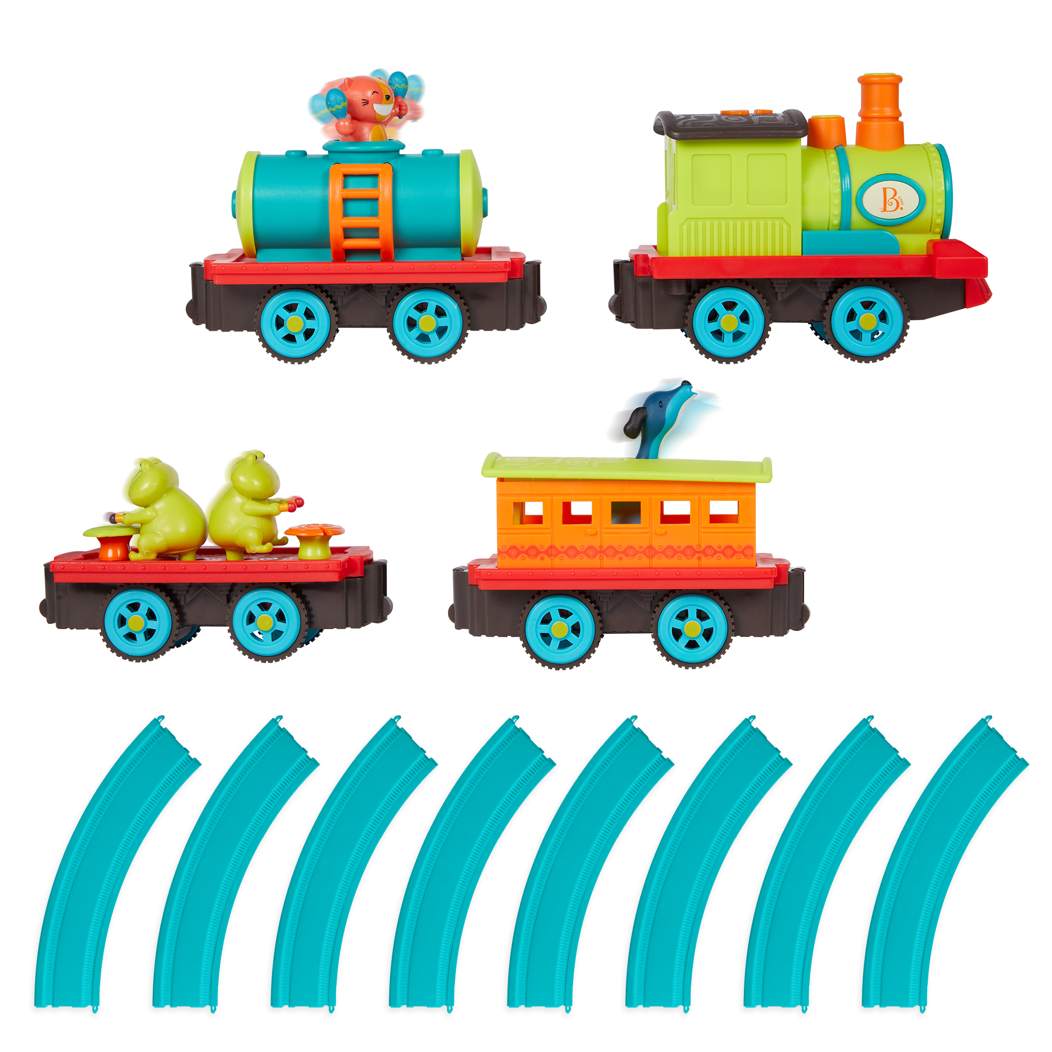The Critter Express | Musical Train Set | B. toys