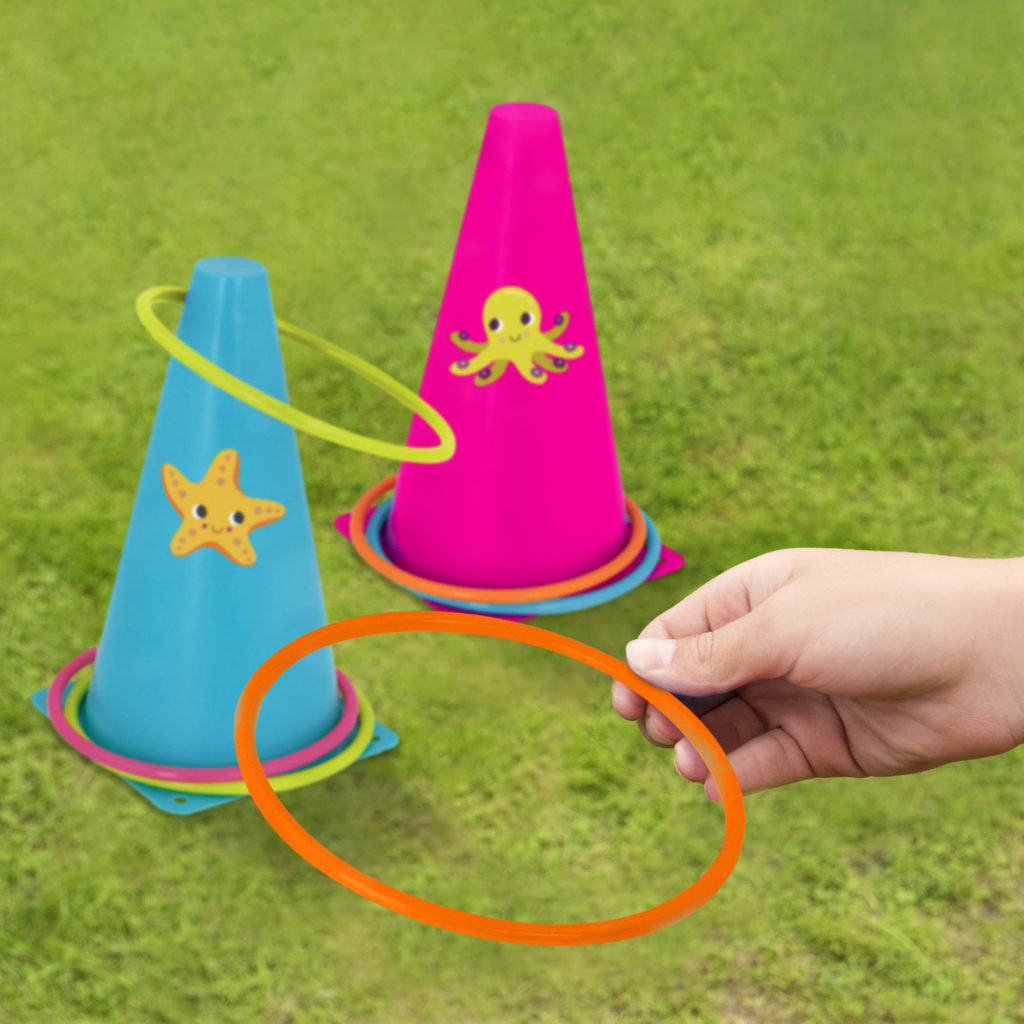 Outdoor Games Galore Ring Toss & EggandSpoon Game B. toys