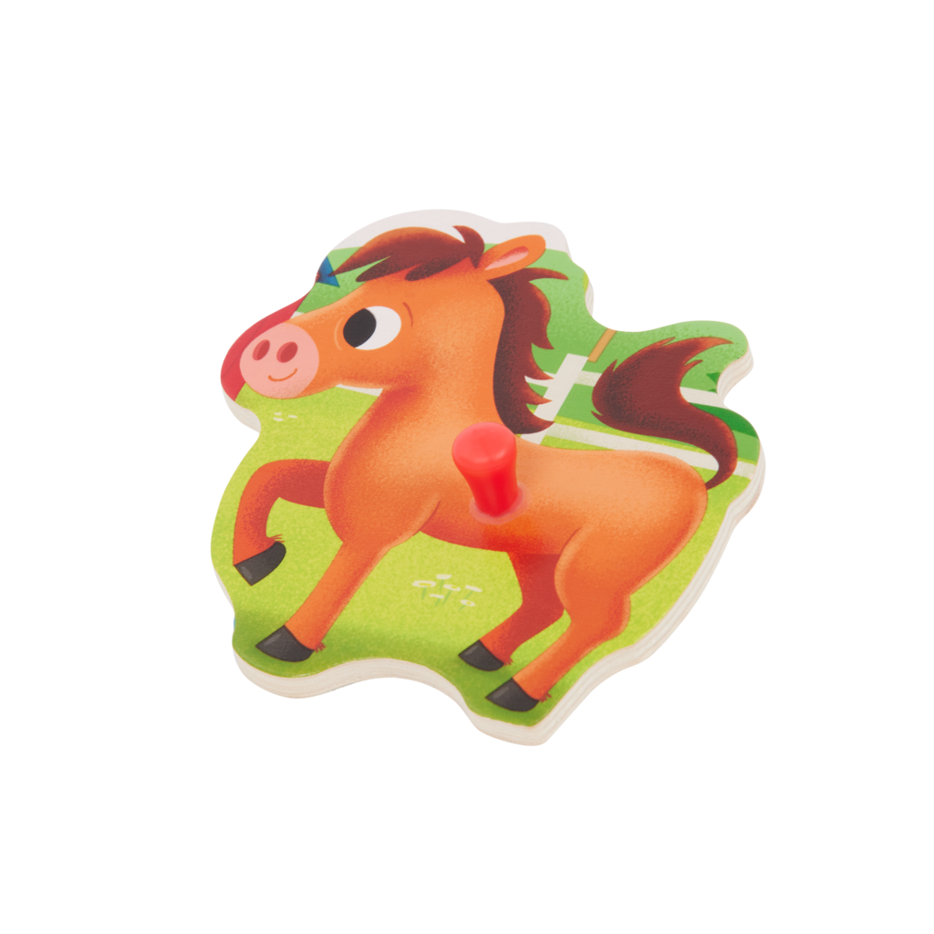 Peek & Explore - Farm Animals & Vehicles | Peg Puzzles | B. Toys