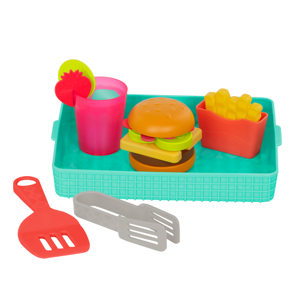 Mini Chef BuildaBurger Playset Play Food Set B. toys