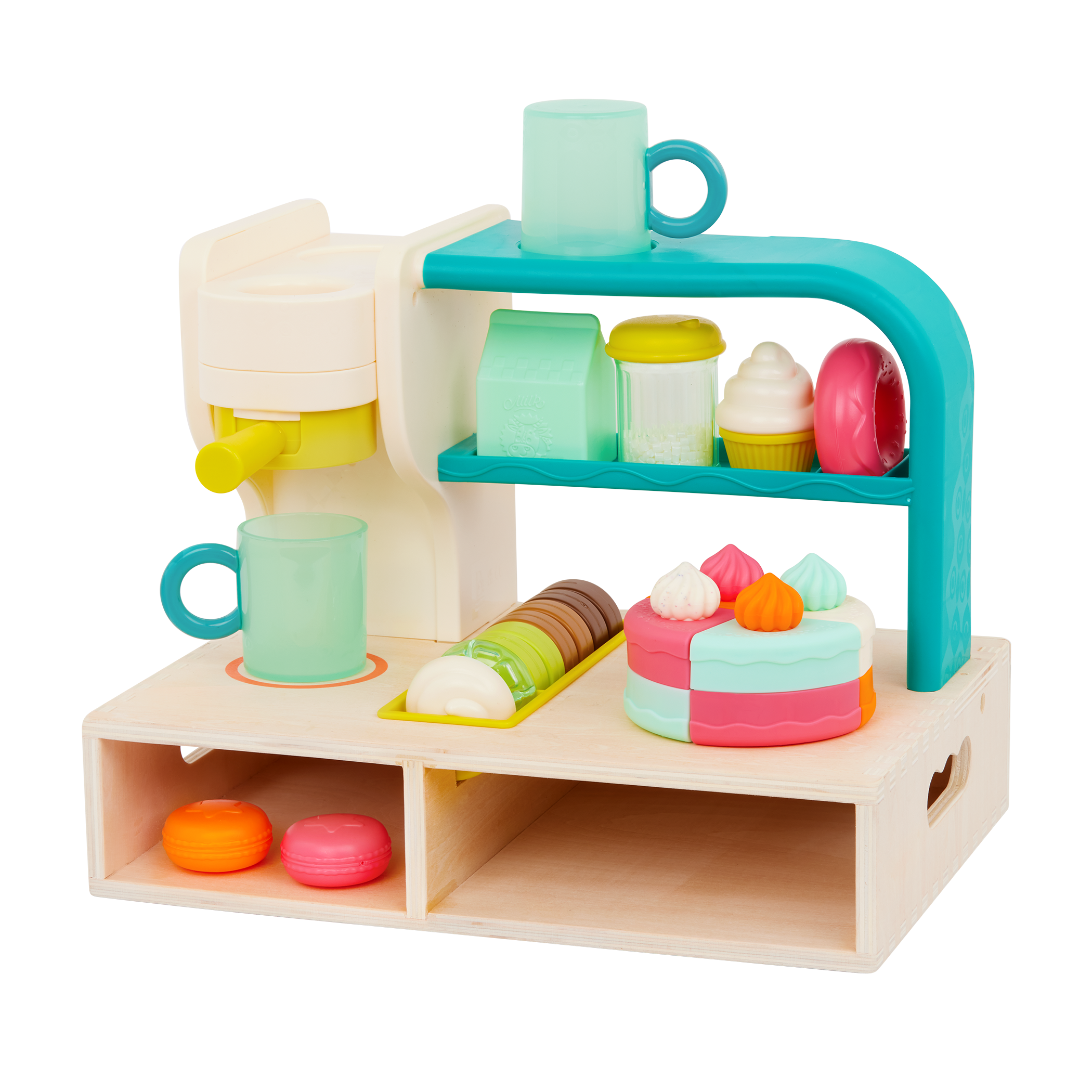 B. toys-Mini Chef - Fruity Smoothie Playset- Pretend Play Smoothie Play Set  – Toy Blender & Play Kitchen Accessories – Play Food, Cup, Cutting Board