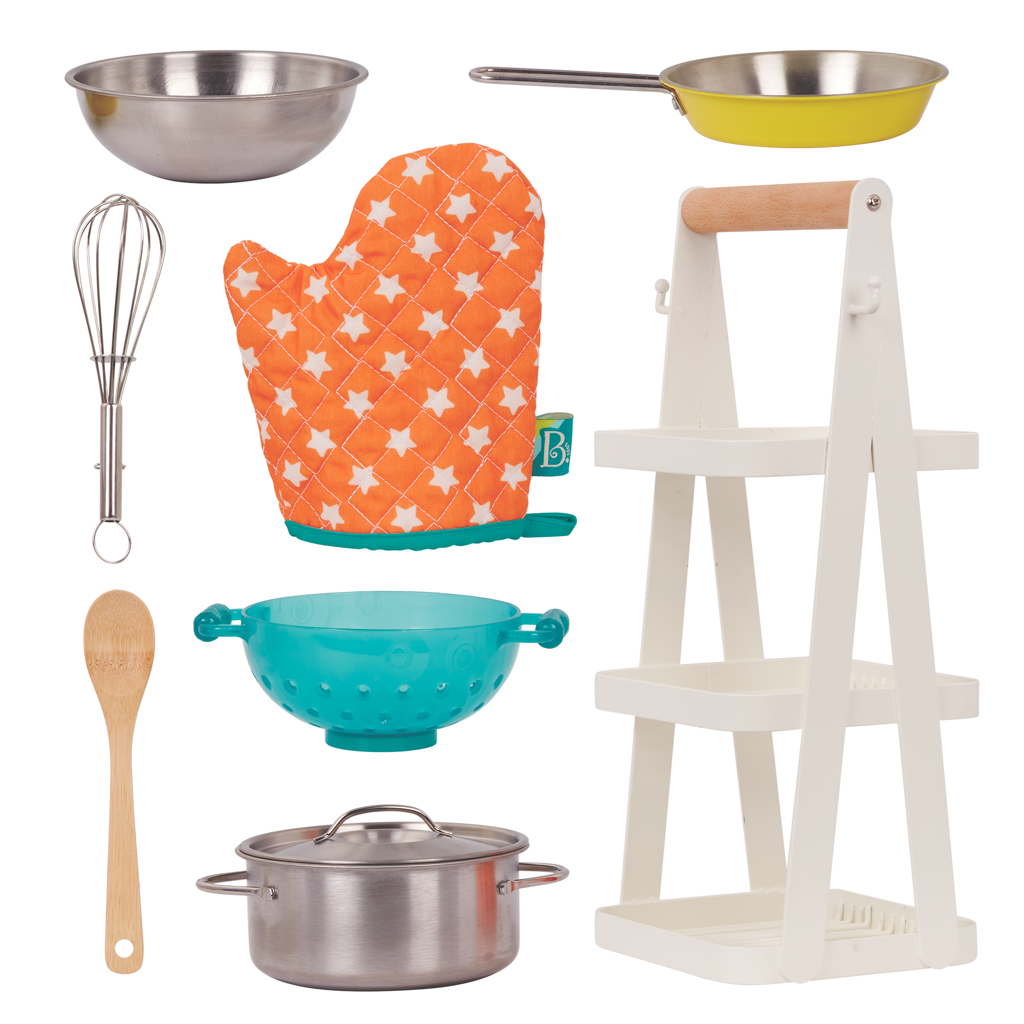 Wooden Pots & Pans Kitchen Set. Kids Toy