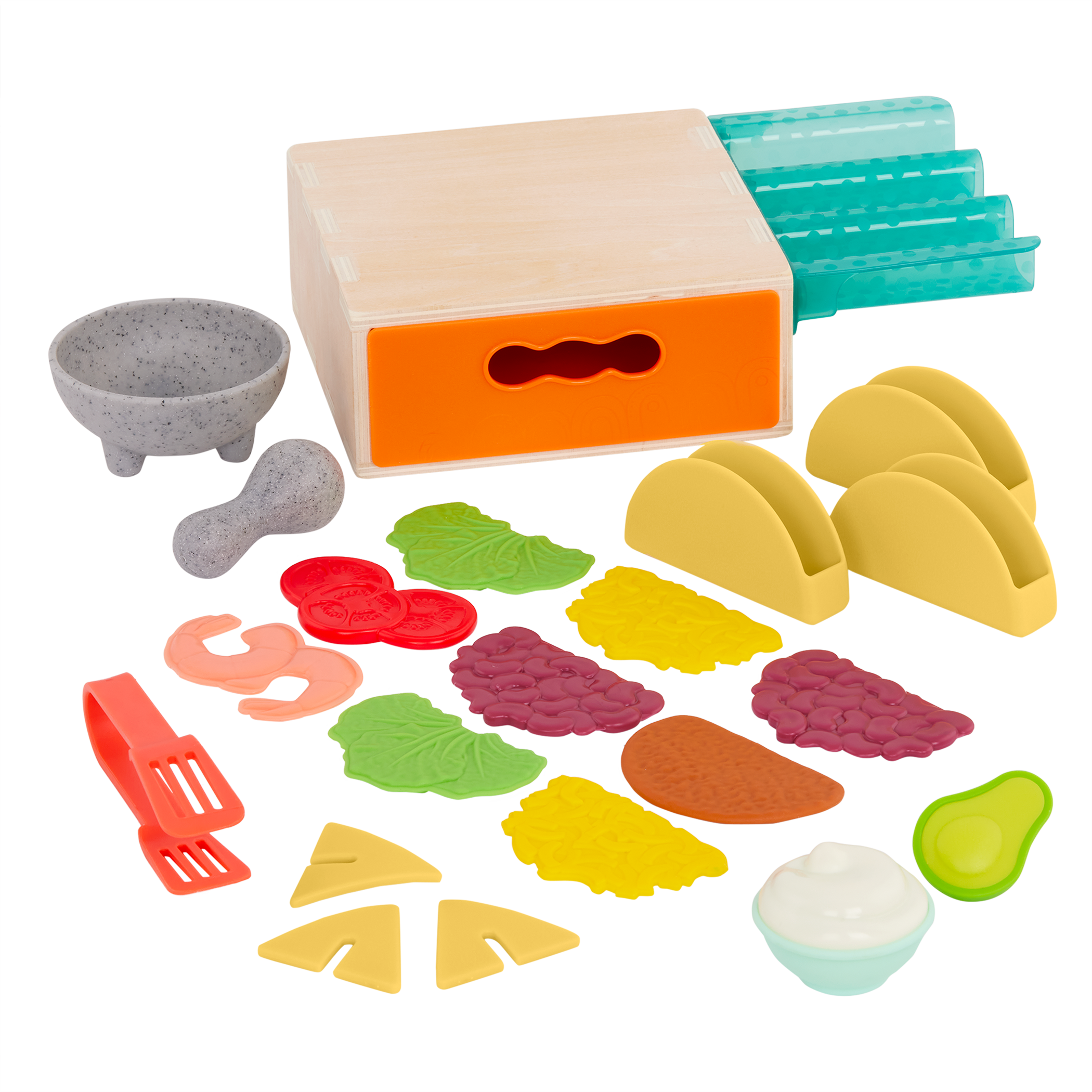 B. toys -Fix 'n' Play Kit - Wooden Tool Box Playset
