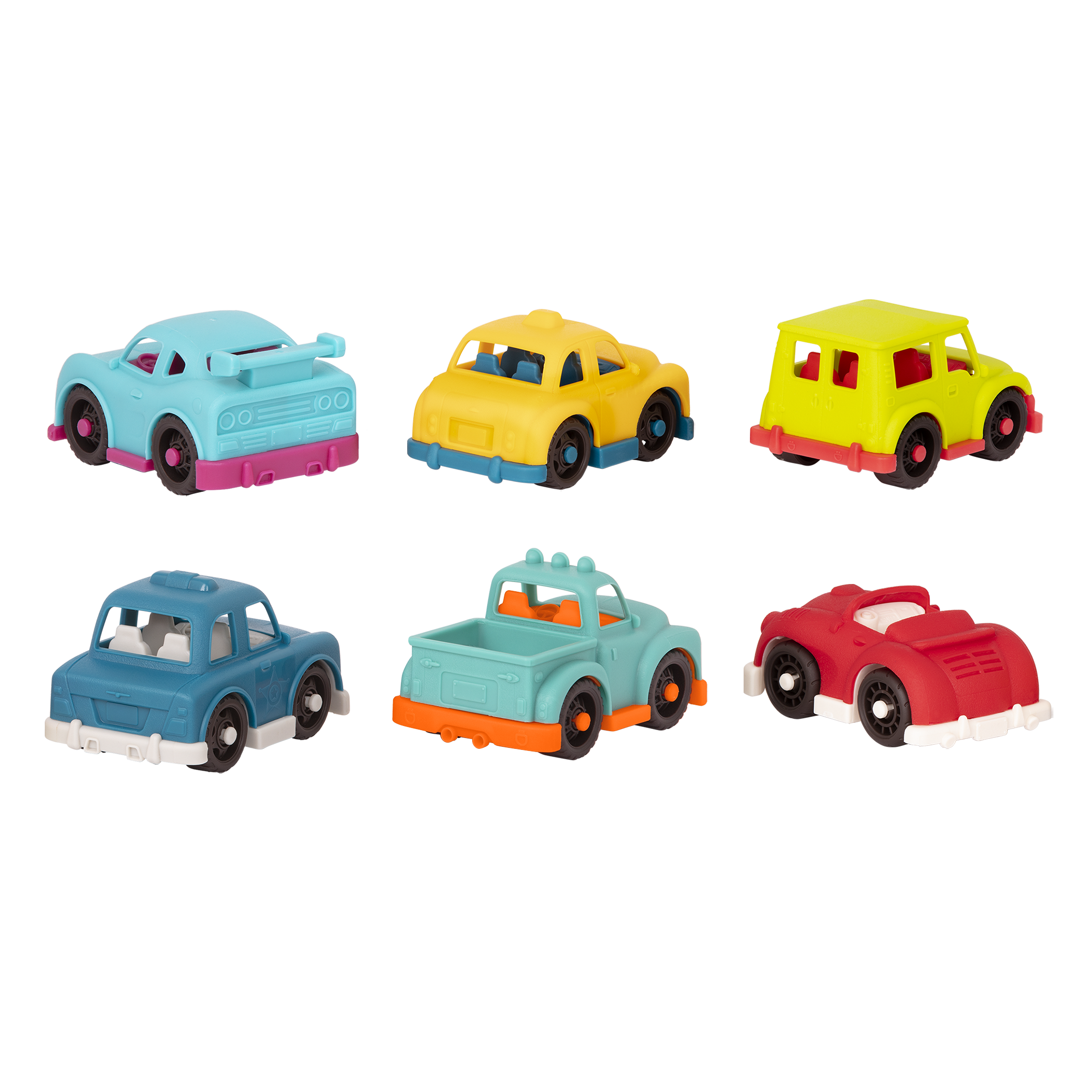 Happy Cruisers Mini Vehicles 6 Toy Cars B. toys