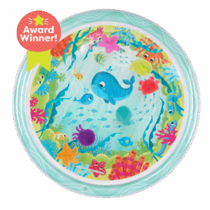 Award-winning baby water mat for tummy time