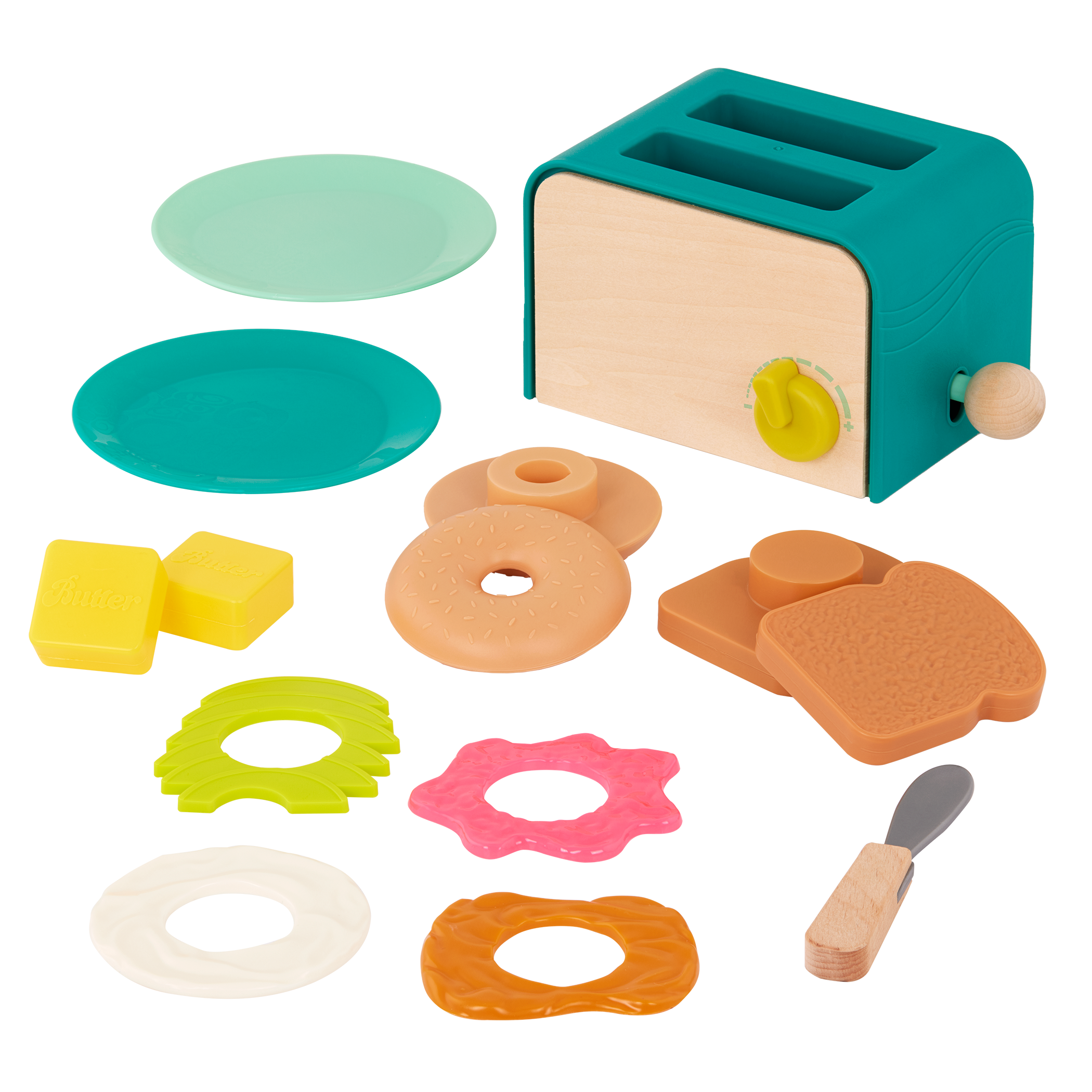 B. toys Toy Grill & Play Food - Mini Chef - BBQ Grill Playset