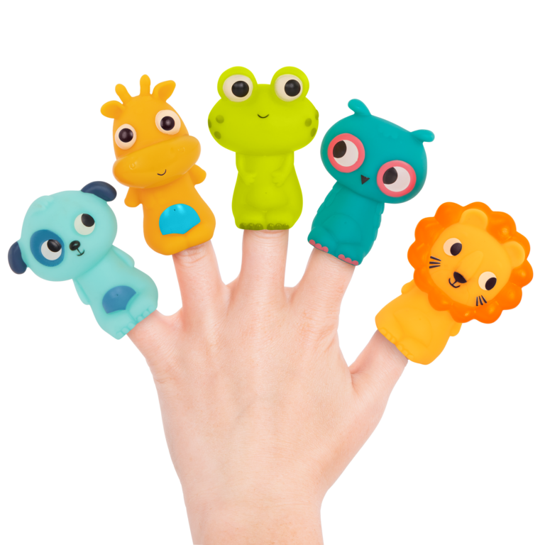 Pinky Pals Crew | Animal Finger Puppets | B. toys