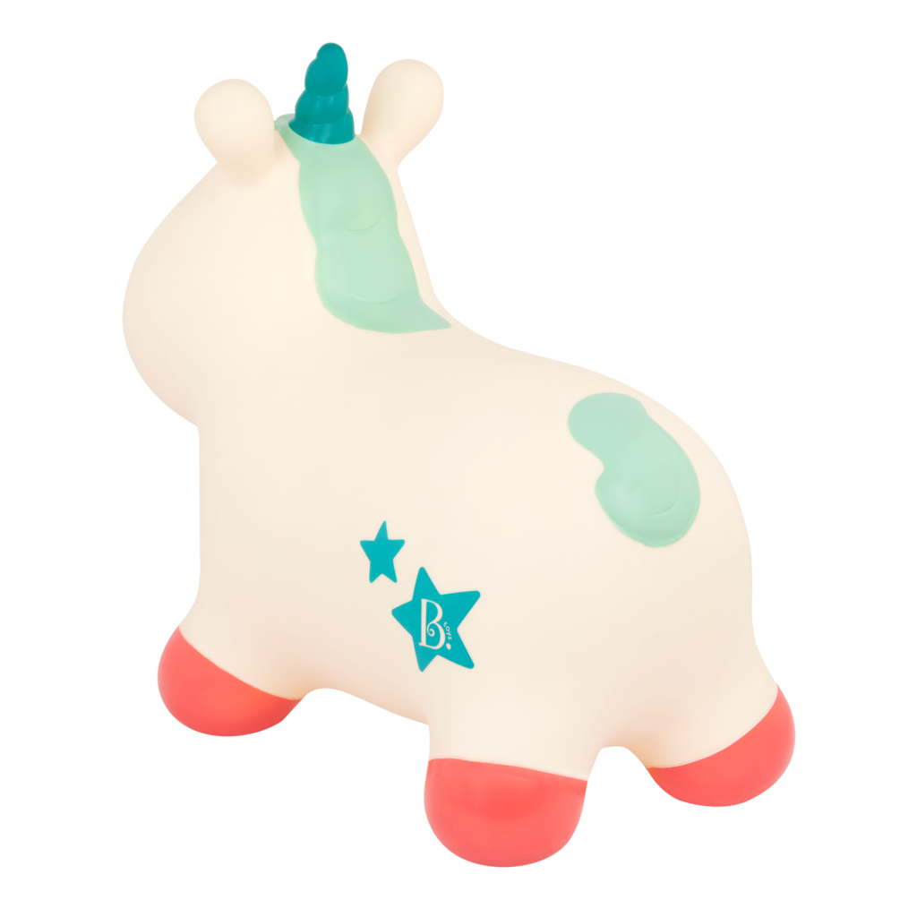 Bouncy Boing - Pixie | Ride-On Unicorn Bouncer | B. Toys