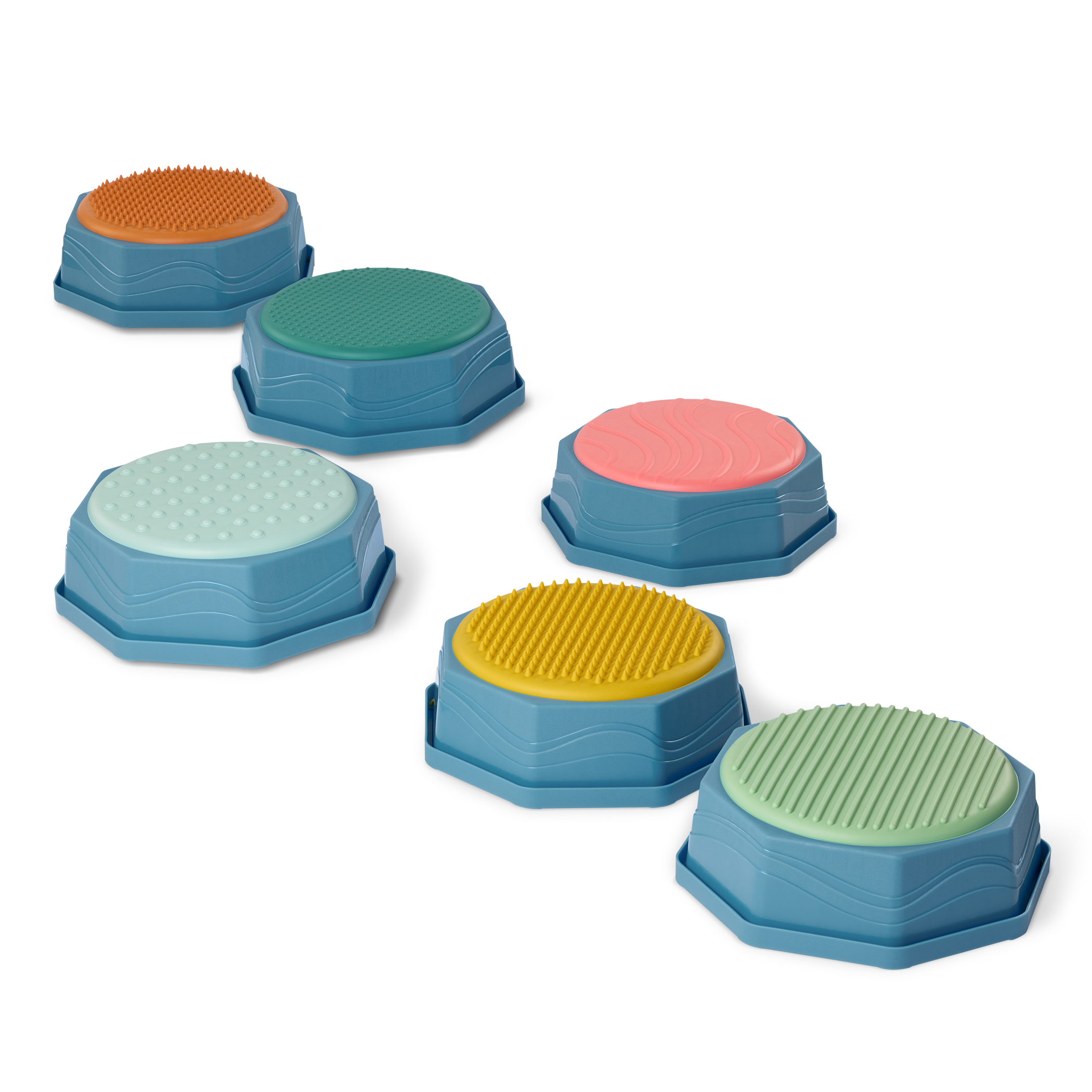 6 sensory stepping stones for kids balance beams BX2484 PR