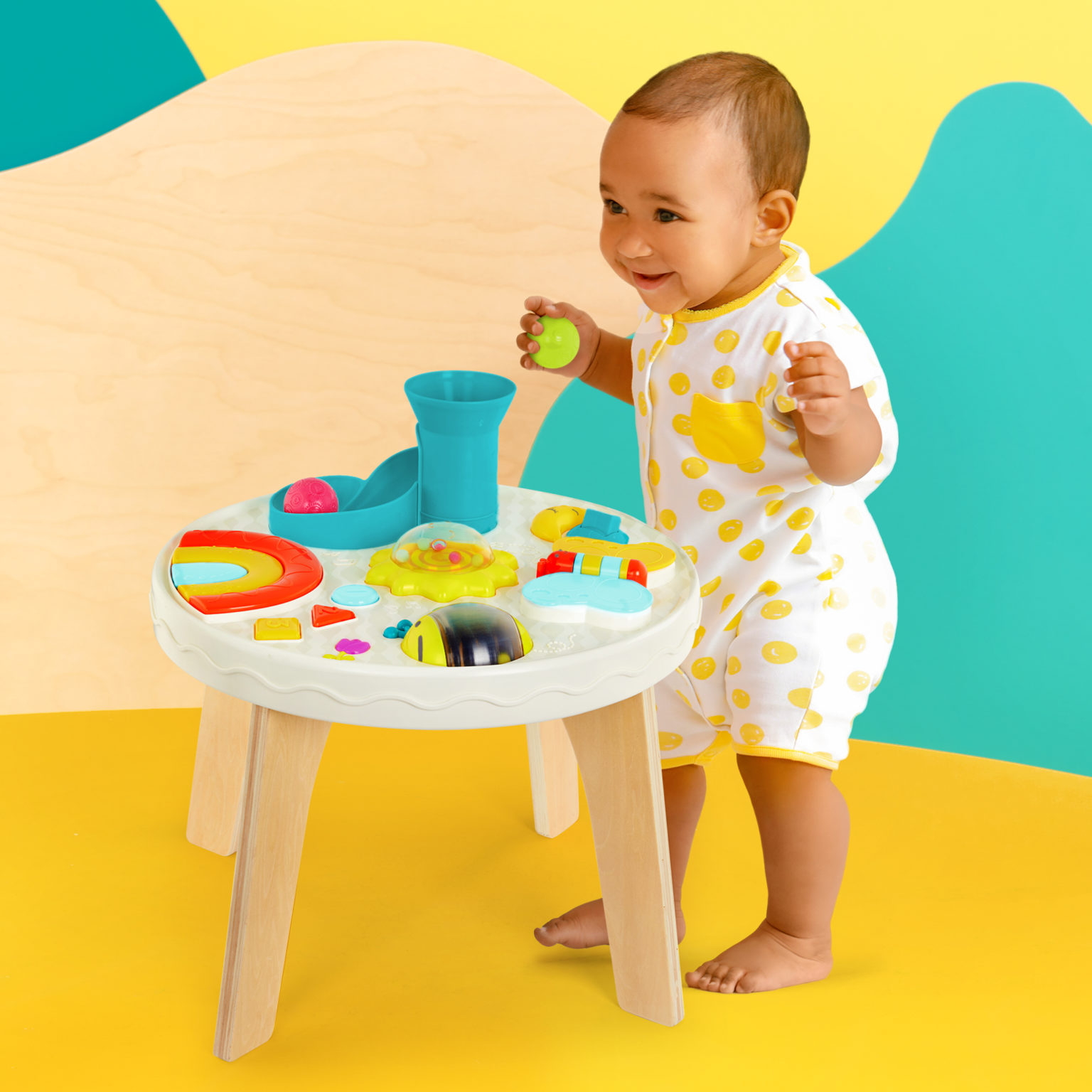 Colorful & Sensory Station | Baby Activity Table | B. play