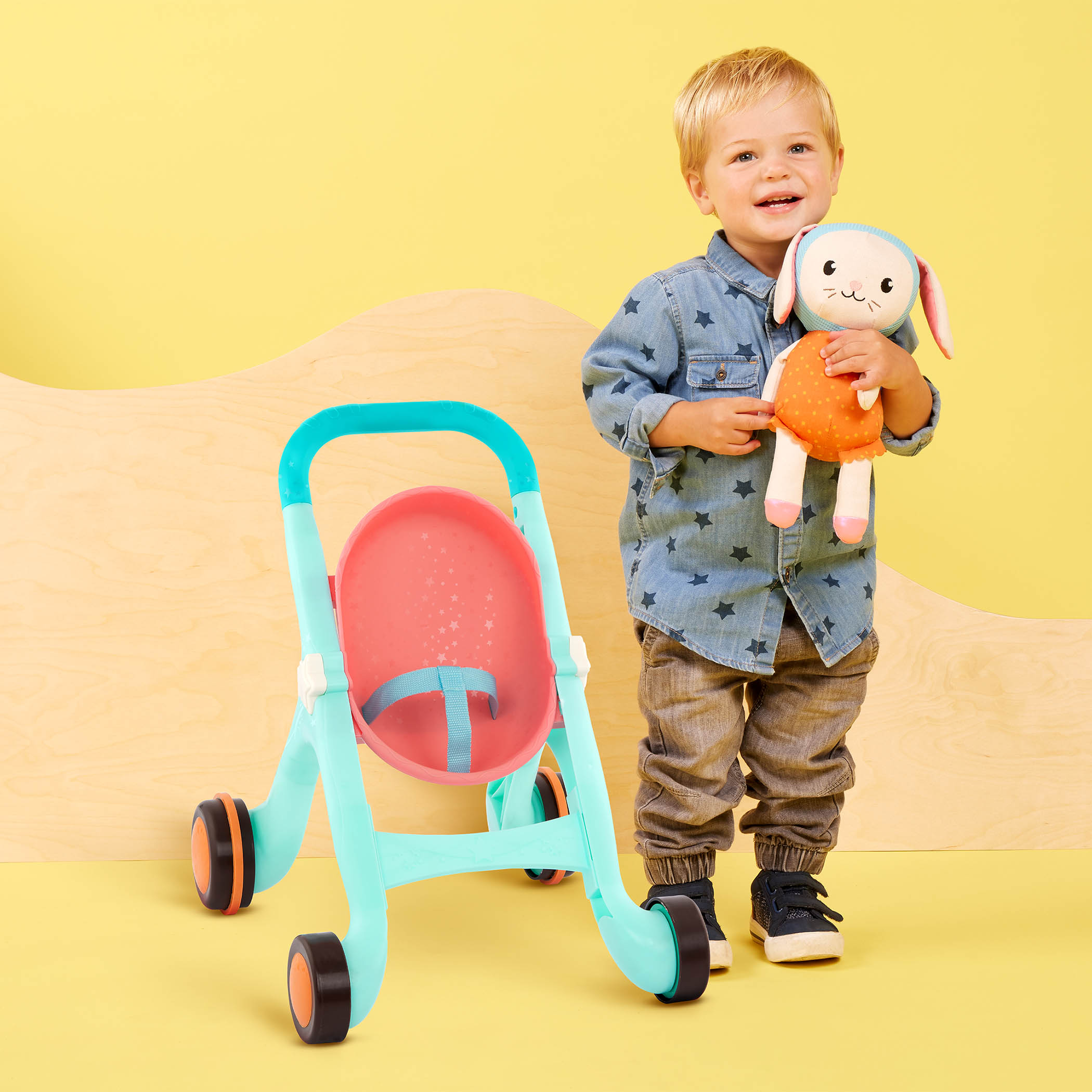 Boys shop toy pram