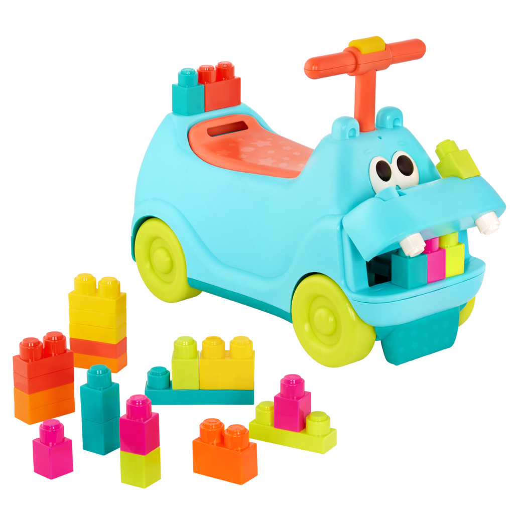 Locbloc | Hippo Ride-On & Building Blocks | Land Of B.